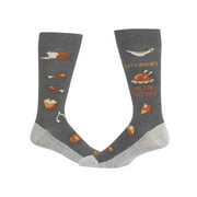 Hot Sox Men's Leftovers Are For Quitters Socks, Charcoal, Large
