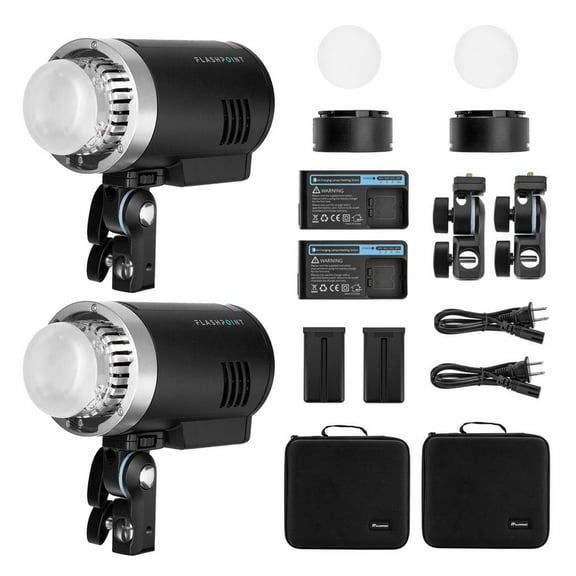 Flashpoint XPLOR 300 Pro TTL R2 Battery-Powered Outdoor Flash - 2 Pack