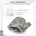 thumbnail image 4 of Disketp Retro Hippie Groovy Mushroom Oven Mitts and Potholders BBQ Gloves-Oven Mitts and Pot Holders with Recycled Infill Silicone Non-Slip Cooking Gloves for Cooking Baking Grilling, 4 of 8