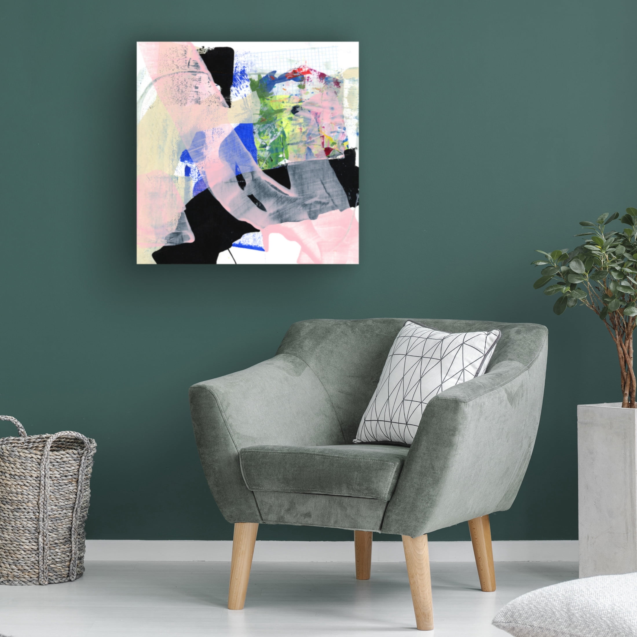 Canvas Wall Art - Jessalin Beutler 'Light Feeling' Wall Art for Living Room, Bedroom, or Office Décor by Trademark Fine Art - 14 x 14 Inches