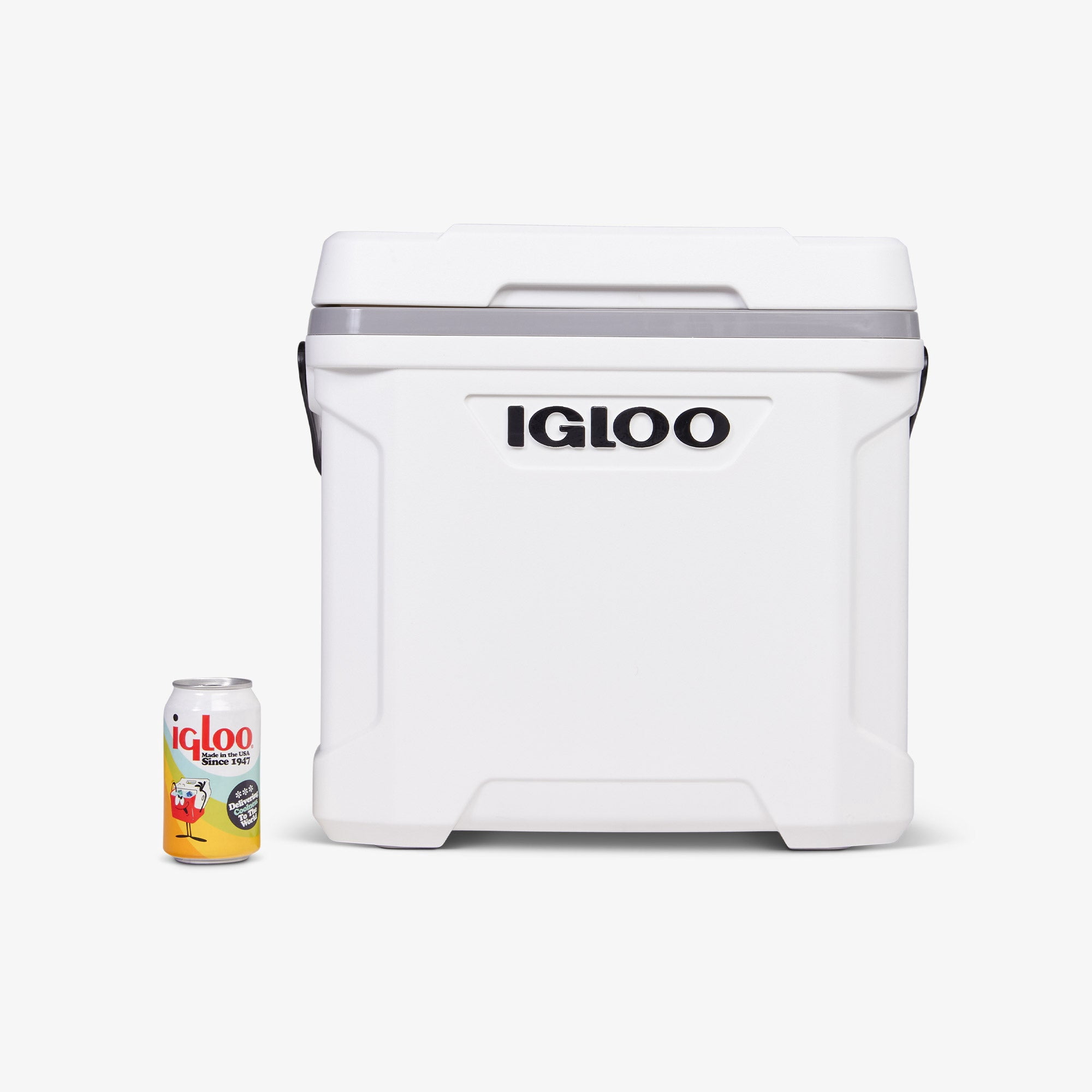Igloo Latitude Marine Ultra 30 Quart Cooler - White, Cool Riser Technology, UV Resistant, Swing-Up Handle