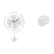 thumbnail image 5 of Reloj De Pared Acrílico Y Caja Para Guardar Papel Higiénico, Adorno Moderno, Ligero Y Silencioso Con Grandes Números Arábigos Para Cocina, Estudio, Soporte Para Papel De Seda De Pared De, 5 of 8