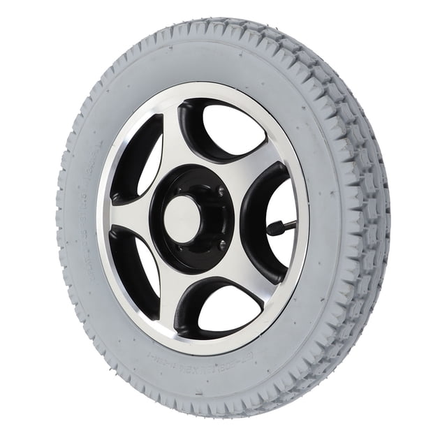 Neumlico para Sillas de Ruedas, Rueda inflable de 320 mm DiáMetro Exterior de 320 mm Capacidad de Soporte de Soporte Grande Cubo de Acero de Aleación Resistente