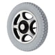 thumbnail image 3 of Wheelchair Tire, Non Slip 320mm Outer Diameter Inflatable Wheel Easy To Install Alloy Steel Hub For Trolley, 3 of 8