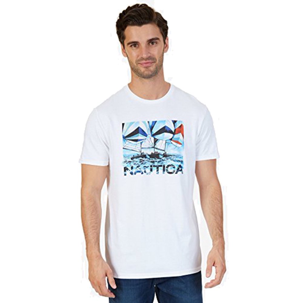 mens nautica white t shirt