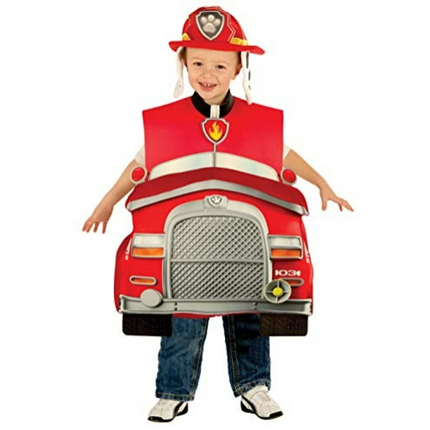 Disfraz 3D de Marshall de Paw Patrol para Niños Pequeños, Talla Toddler