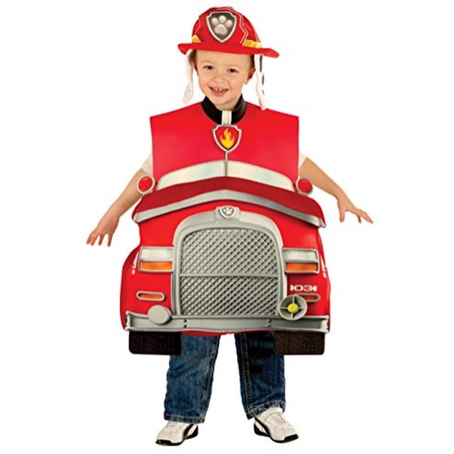 Disfraz 3D de Marshall de Paw Patrol para Niños Pequeños, Talla Toddler
