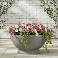 thumbnail image 1 of Mainstays 18in Bowl Resin Planter, Birch Grey, 1 of 5