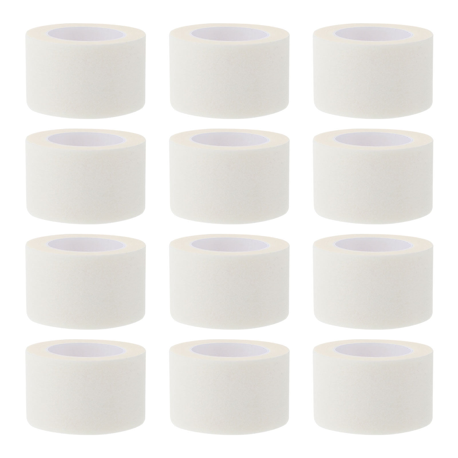 12 Rolls of Medical Paper Tapes Breathable Skin Tape Pressure Sensitive