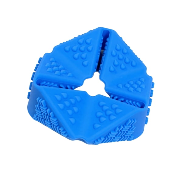 Knisume Foldable Sensory Squishy Toys - Portable Slow Rise Finger Fidget Stress Reliever for Office Desk Travel, Squeeze Anxiety Relief Toy,Blue