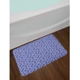 thumbnail image 2 of Floral Bath Mat, Print of Blossoming Cornflowers Layout of Garden Items, Plush Bathroom Decor Mat with Non Slip Backing, 29.5" X 17.5", Blue Persian Blue, by Ambesonne, 2 of 2