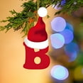 thumbnail image 5 of dajkiuy Initial Christmas Ornaments for Tree, 26 Letter Personalized Christmas Indoor for Christmas Tree Ornaments Pendant Hanging Decorations, B, 5 of 5