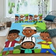 thumbnail image 2 of Jools TV Themed Bed Sheet Set Three Piece Set 53x79 Inches Comfortable And Skin Friendly Unique Design Creating A Star Studded Night Home Decor Gifts For Family Friends fans, 2 of 6