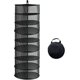 thumbnail image 1 of Red de secado plegable para colgar, malla de 8 niveles, cesta de secado de 8 capas con gancho, rejilla de secado grande para carpa, césped, plantas, ropa, diámetro 60, 1 of 5