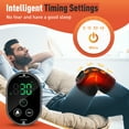 thumbnail image 5 of Heated Knee Massager, 3 in 1 Knee Massager with Heat and Vibration, Portable Cordless Electric Massage Knee Heating Pads Elbow Shoulder Brace Wrap, 3 Vibration Heating Modes and LED Display, 5 of 10