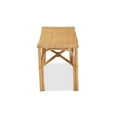 thumbnail image 3 of Baxton Studio Cacaban Modern Bohemian Natural Brown Rattan Accent Bench, 3 of 7