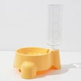 thumbnail image 1 of Cuenco de agua para gatos, alimentador de agua automático individual, dispensador de agua para perros, bebedero para mascotas, cuenco para beber para mascotas sin derrames,,Amarillo, 1 of 7