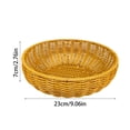 thumbnail image 2 of Hand Woven Storage Basket, Multipurpose Wicker Organizer For Fruit, Bread, Snacks, Rustic Decorative Bowl For Kitchen Counter, Dining Table And Living Room, 2 of 5