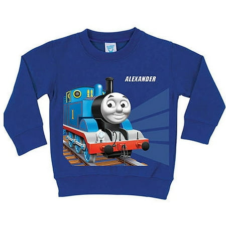 Personalized Thomas & Friends Tracks Blue Toddler Boy Long Sleeve