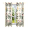 thumbnail image 7 of Yayeee Window Curtains Light Filtering 63"x42" Grommet Panel Pair Home Living Room Decor, Red Floral, 7 of 7