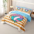 thumbnail image 3 of Homewish Volleyball Ice Cream Drip Quilt King,Waffle Us Flag King Coverlet Set,3pcs, 3 of 7