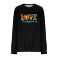 thumbnail image 4 of Lilgiuy Halloween Sweatshirt for Women 2023 Fall Long Sleeve Thanksgiving Print Sweatshirt Cute Pumpkin Graphic T Shirts Crewneck Pullover Tops for Work Office Business, 4 of 5