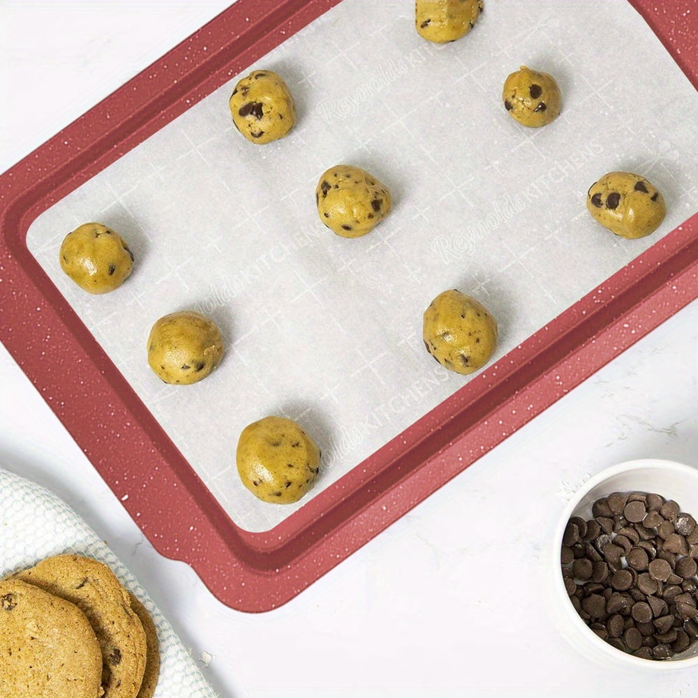 Cookie Sheet Pan Baking Sheet Set of 2 Bakeware Set Oven Pan Set Jelly Roll Pans Heavy Duty Cookie Tray Non Toxic Easy Clea