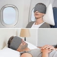 thumbnail image 5 of algodón hecho a mano antifaz para dormir opaco - Cómodo antifaz transpirable para dormir ajustable con venda para los ojos en avión con bolsa de viaje - Be, 5 of 5
