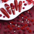 thumbnail image 1 of Colgantes de uñas ZOAZJINAZ con diamantes de imitación de perlas rosas de San Valentín, 50 unidades, 1 of 7