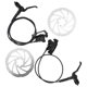 thumbnail image 3 of Kit De Freno De Disco, Cilindro Integrado Presión De Aceite Freno De Bicicleta Doble Pistón aleación De Aluminio Confiable Y Liviana Con 2 Discos De 160 Mm Para Bicicleta De, 3 of 7