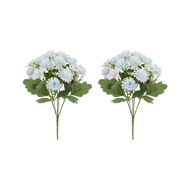 Adornos Florales Navideños Estilo Macarrón | Decoración Floral de Plástico con Brillantina para Árboles y Coronas | Juego de 5 En Morado, Rosa, Blanco, Amarillo y Verde