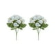 thumbnail image 1 of Adornos Florales Navideños Estilo Macarrón | Decoración Floral de Plástico con Brillantina para Árboles y Coronas | Juego de 5 En Morado, Rosa, Blanco, Amarillo y Verde, 1 of 5