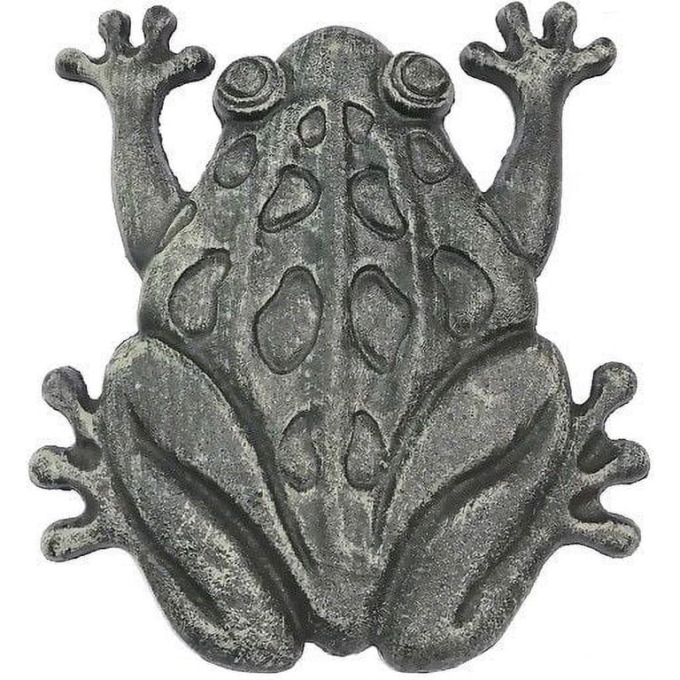Upper Deck Cast Iron Frog Stepping Stone, Green photo 1