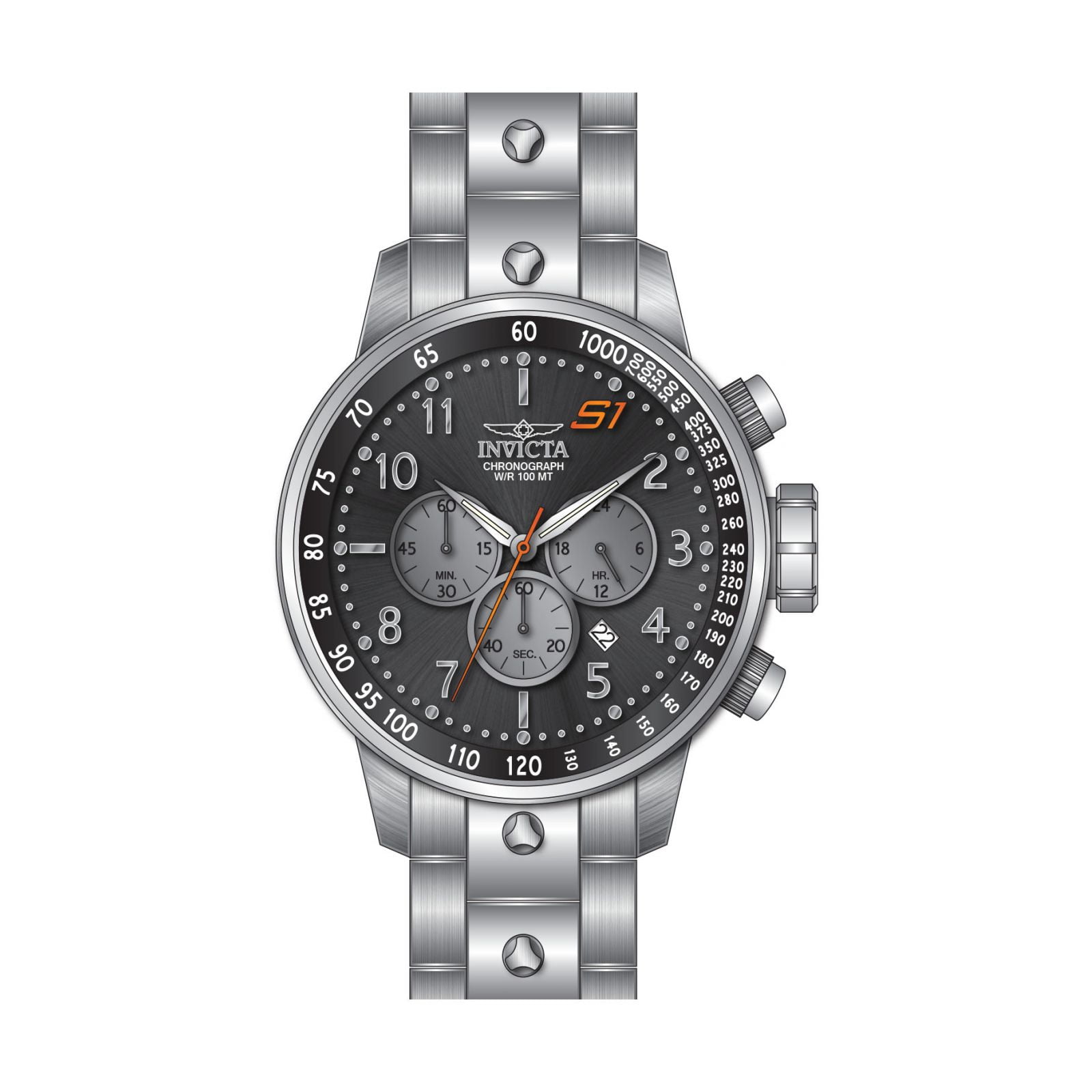 Invicta Men's S1 Rally Black Dial Watch - 23084