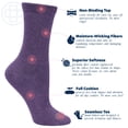 thumbnail image 3 of Doctor's Choice Diabetic Full Cushion Crew Women's Socks, Large, Women's Shoe Size 10-13, 4 Pack, 3 of 9