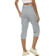thumbnail image 6 of Tumotour Yoga Shorts For Women Workout Out Elastic High Waisted Drawstring Pocket Yoga Gym Cropped Trousers Athletic Leggings Shorts Sport Shorts Lightweight Biker Shorts, 6 of 9