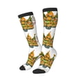 thumbnail image 2 of Fotbe Thanksgiving Truck print Women's Men's Novelty Crew Socks Cotton Socks Knee High Socks for Walking,Running,Nurses,Pregnancy, 2 of 9
