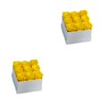 thumbnail image 4 of Moyic Caja de rosas preservadas Flor eterna Material inmortal Colorido para aniversario de bodas Adornos de acción de gracias Blanco Blanco amarillo 9 cabezas 2Conjunto, 4 of 6