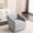 Gray, variant on Stylish Textured Fabric & 360° Rotation - Great for Home Theaters, Relax and Unwind