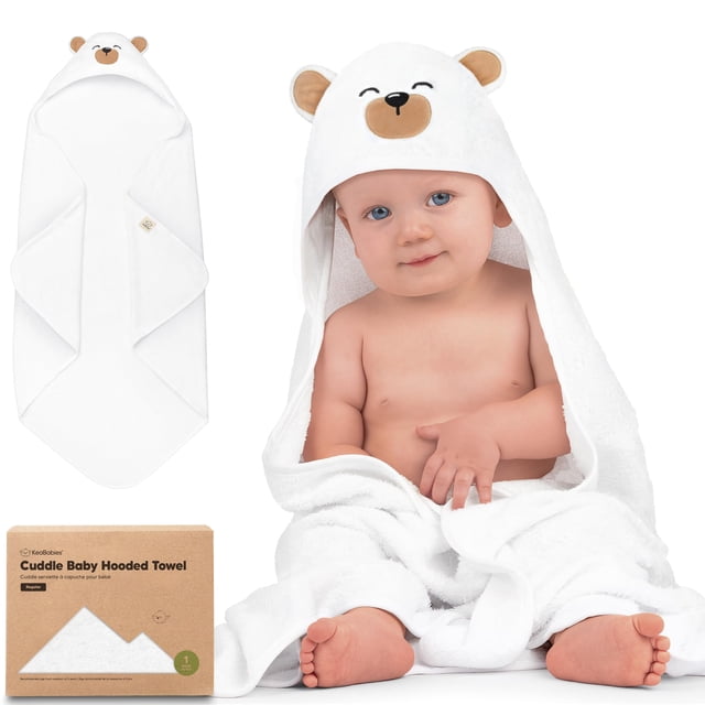 Toalla con Capucha para Bebés KeaBabies de Bambú Suave 89x89 cm