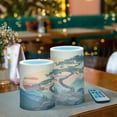 thumbnail image 3 of Yayeee Flameless Candles with Remote Flickering Battery Operated Multi Color Changing, Pine Tree at Dawn, 3 of 7