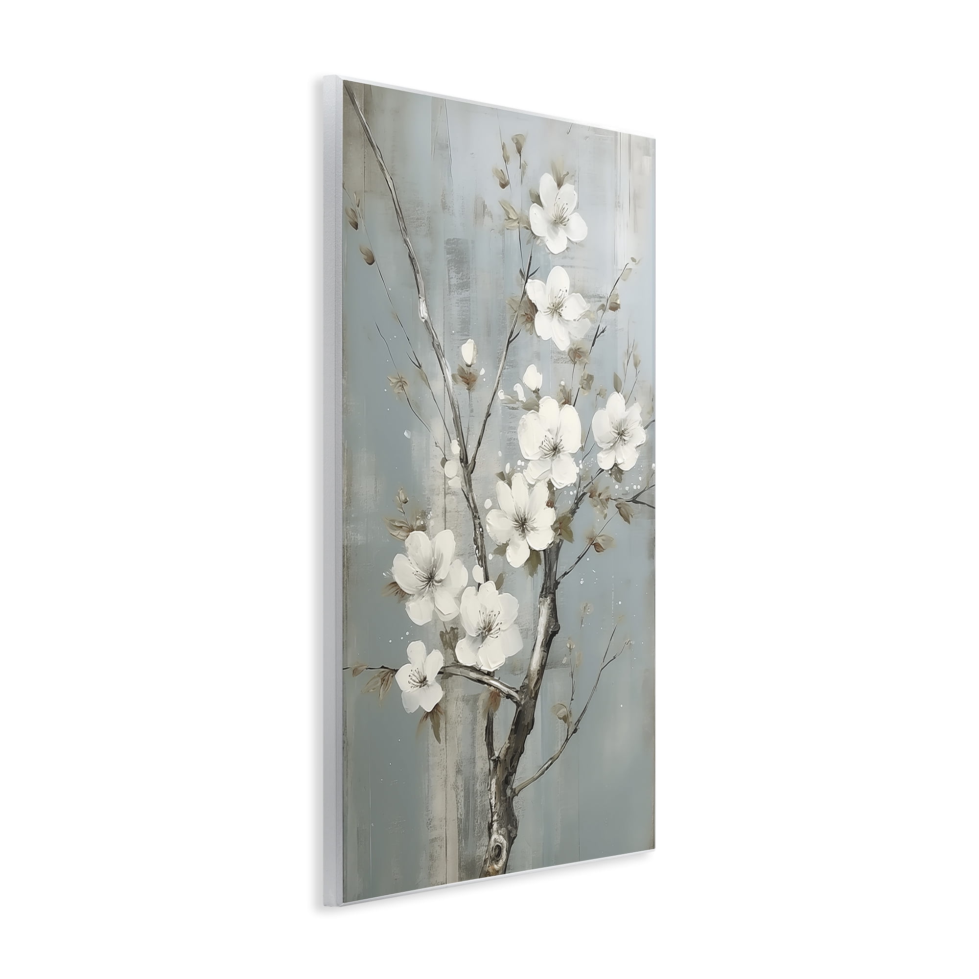 Stupell Industries White Apple Blossoms Botanical & Floral Painting Unframed Art Print Wall Art, 13 x 19