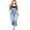 Denim, variant on Machine Women's Juniors Cropped Slim Denim Overalls (Denim, L)