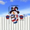 thumbnail image 5 of Dserhfy Snowman Fence Peeker Christmas Decoration Funny Wooden Christmas Fence Ornament Cute Snowman Peeking Yard Sign for Garden Courtyard Wall Holiday Home Decor, 5 of 7
