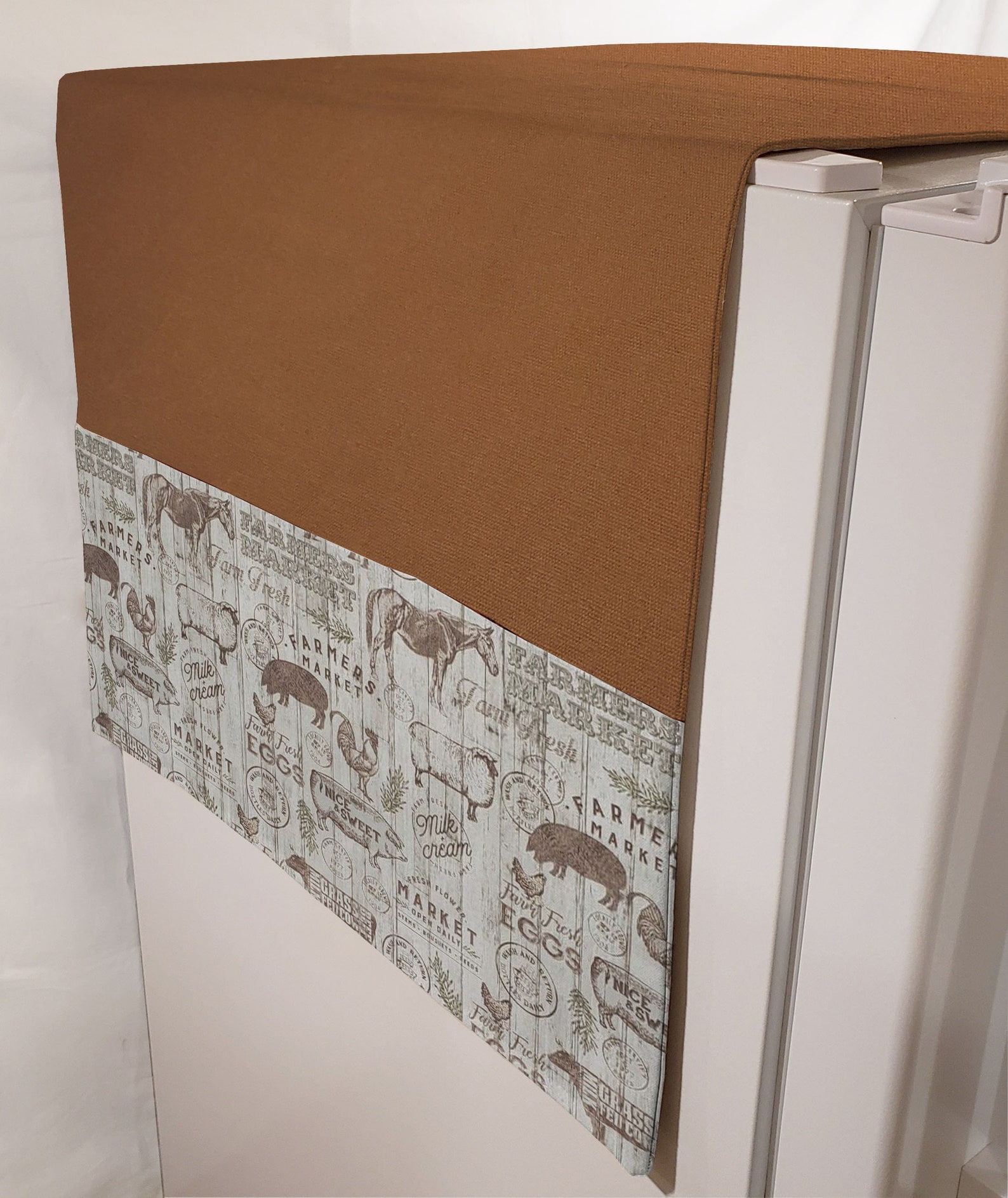 Farmers Market Refrigerator Dust Cover By Penny's Needful Things