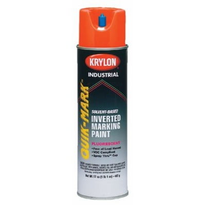 Krylon Industrial Quik-Mark Sb Inverted Marking Paint Fluorescent Blue ...