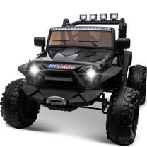 Hikiddo 24V 9Ah Ride on Toy for Big Kids, 2-Seater Powered Ride-on Truck Car with Remote - Black