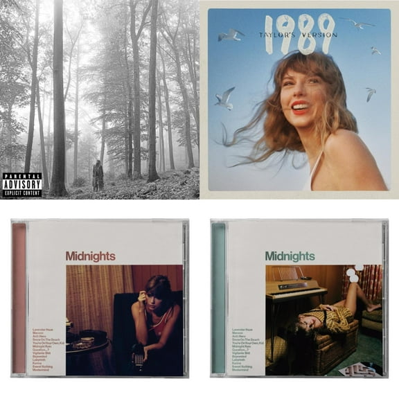Folklore (X) & 1989 (Taylor's Version) & Midnights (X) (Blood Moon CD) & Midnights (X) (Jade Green CD)