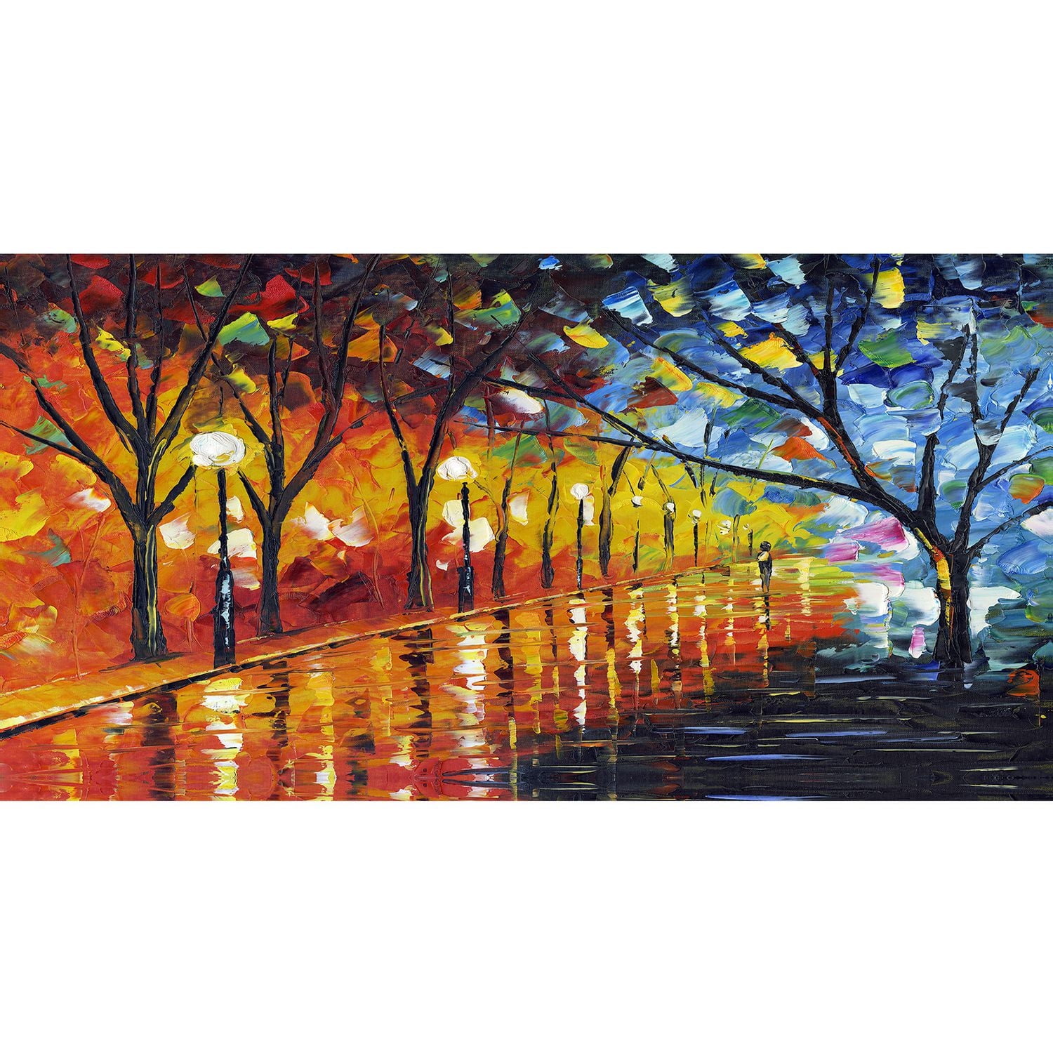 Design Art Stroll through Beauty Landscape Canvas Art