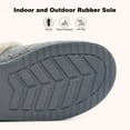 thumbnail image 5 of LongBay Women's Moccasin House Slippers, Wool-Like Memory Foam House Shoes with Plush Fleece Lining, Slip-On Moc Clogs for Indoor Outdoor, 5 of 7